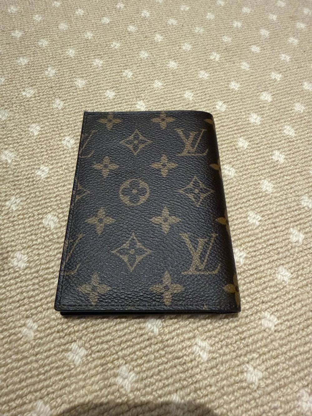 Louis Vuitton Brown and Tan Monogram Passport Cover - Picture 6 of 9